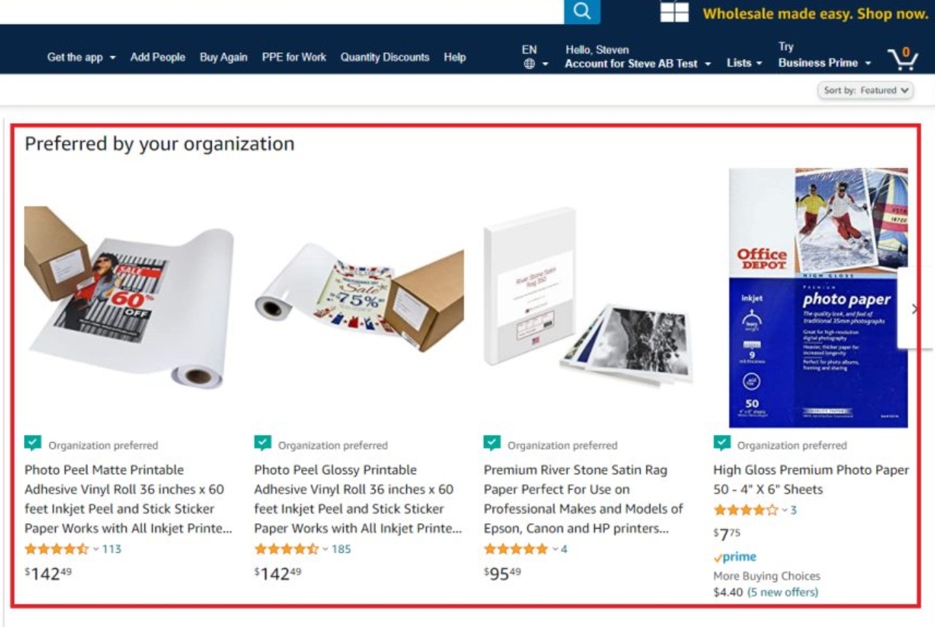 preferred by your organization